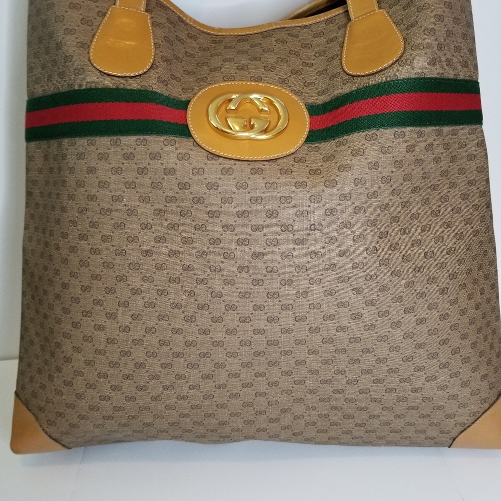 Authentic Rare Vintage Gucci Large Tote